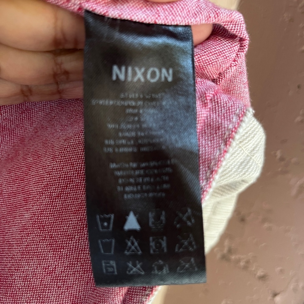Nixon Men's Striped Gray Shirt Jacket - Picture 6 of 13